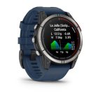 Garmin Quatix® 7 Pro GPS Tengeri Okosóra – 47 mm, AMOLED Kijelző (Titanium, Fekete Szilikon Szíjjal)