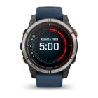 Garmin Quatix® 7 Pro GPS Tengeri Okosóra – 47 mm, AMOLED Kijelző (Titanium, Fekete Szilikon Szíjjal)