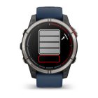 Garmin Quatix® 7 Pro GPS Tengeri Okosóra – 47 mm, AMOLED Kijelző (Titanium, Fekete Szilikon Szíjjal)
