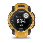 Garmin Instinct 3 Solar GPS Okosóra – 45 mm, Napelemes Töltés (Napsárga / Sárga-Szürke Szilikon Szíjjal)