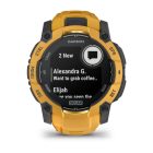 Garmin Instinct 3 Solar GPS Okosóra – 50 mm, Napelemes töltés (Napsárga / Sárgs- szürke szíjjal) 