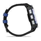 Garmin Instinct 3 Solar GPS Okosóra – 50 mm, Napelemes Töltés (Limited Edition – Homokkő Tok, Fekete/Kék Szilikon Szíjjal)