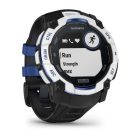 Garmin Instinct 3 Solar GPS Okosóra – 50 mm, Napelemes Töltés (Limited Edition – Homokkő Tok, Fekete/Kék Szilikon Szíjjal)