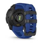 Garmin Instinct 3 GPS Okosóra – 45 mm, AMOLED Kijelző (Limited Edition – Fekete/Kék Tok, Fekete Szilikon Szíjjal)