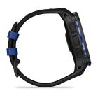 Garmin Instinct 3 GPS Okosóra – 50 mm, AMOLED Kijelző (Limited Edition – Fekete/Kék Tok, Fekete Szilikon Szíjjal)