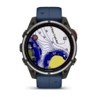 Garmin quatix® 8 Pro – 47 mm (AMOLED, Sapphire Titanium, Captain Blue szilikon szíjjal)