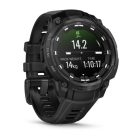 Garmin Instinct Crossover AMOLED Tactical GPS Okosóra – Taktikai Hibrid Óra (Fekete, Fekete Szilikon Szíjjal)
