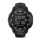 Garmin Instinct Crossover AMOLED Tactical GPS Okosóra – Taktikai Hibrid Óra (Fekete, Fekete Szilikon Szíjjal)