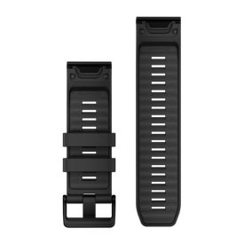   Garmin QuickFit® 26 mm Óraszíj – Fekete Szilikon (Eredeti Gyári Tartozék)