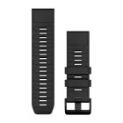 Garmin QuickFit® 26 mm Óraszíj – Fekete Szilikon (Eredeti Gyári Tartozék)