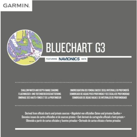 GARMIN Bluechart G3 Mediterranean Southeast - hajózási térkép
