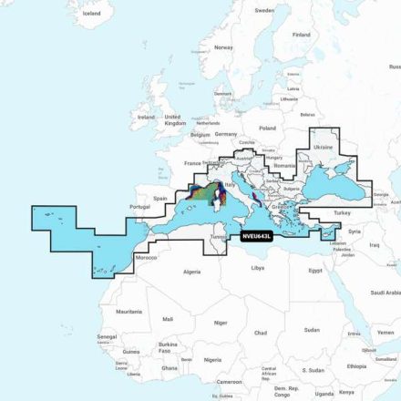 GARMIN NAVIONICS Vision+ Mediterranean & Black Sea - hajózási térkép