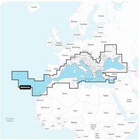   GARMIN NAVIONICS Vision+ Mediterran + Fekete tenger - hajózási térkép