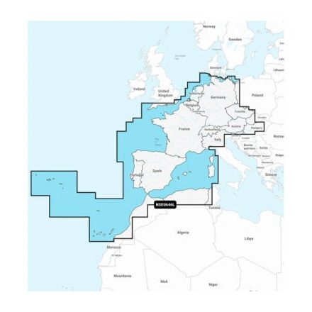 GARMIN NAVIONICS+ Europe, Central & West - hajózási térkép