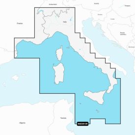   NAVIONICS+ Mediterranean Sea, Cen. & West - hajózási térkép
