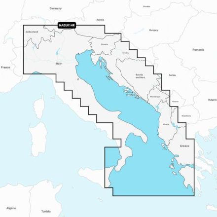 NAVIONICS + Italy, Adriatic Sea - hajózási térkép