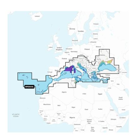NAVIONICS+ Mediterranean & Black Sea - hajózási térkép