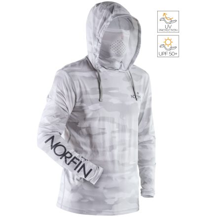 NORFIN Sun Pro Guard Hoodie  Méret: XL - Integrált maszkos, UV-szűrős technikai kapucnis póló   