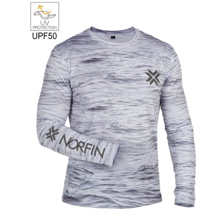 Norfin SUN PRO DECK hosszú újju UV álló horgász poló Méret:XL