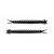 LIBRA LURES - slight worm 38 - - cheese - Szín: 040 - black