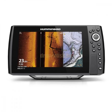 Humminbird Helix 10 CHIRP MEGA SI+  G4N Jeladóval