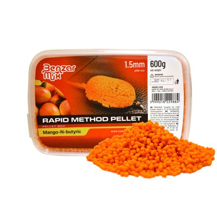 Benzar Rapid Method Pellet 1,5mm - mangó & vajsav 600g