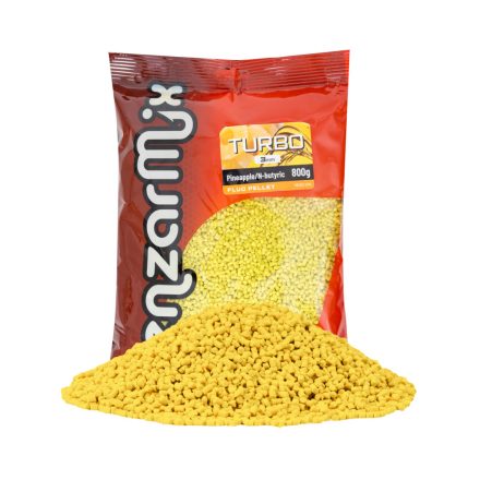 Benzar Fluo Turbo Pellet 3mm – ananász-vajsav 800g