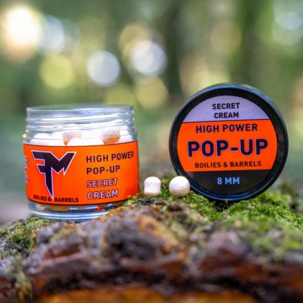 Feedermania HIGH POWER POP-UP BOILIES & BARRELS 8 MM SECRET CREAM