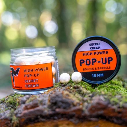 Feedermania HIGH POWER POP-UP BOILIES & BARRELS 10 MM SECRET CREAM
