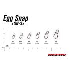 DECOY SN-3 EGG kapocs 5 120lbs
