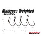DECOY offset horog súlyozott  worm 130 makisasu #1/0 1.5gr
