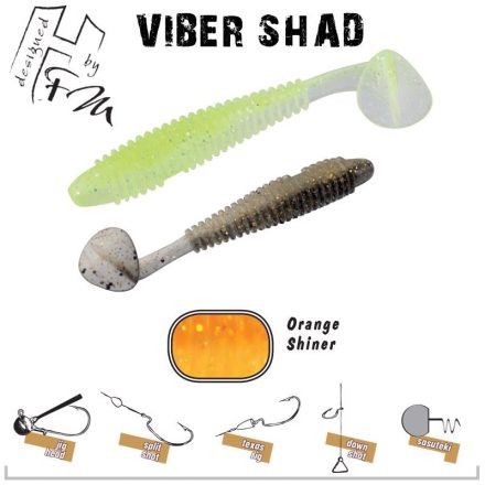 Herakles Viber Shad 3"/ 76mm – Orange shiner