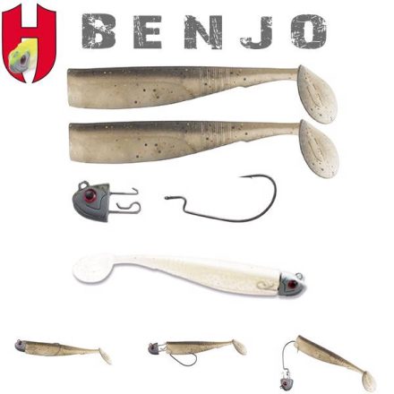 Herakles combo horog benjo shad 3"/ 76mm white silver