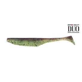   Duo Realis Versa Shad 4"/ 100mm – F082 Green pumpkin chartreuse