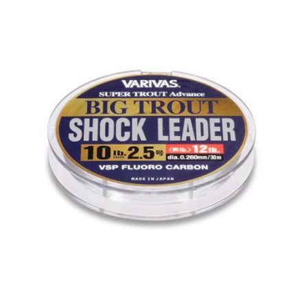 Varivas Big Trout Shockleader fluorocarbon VSP előkezsinór 30m 0.26mm 10lb