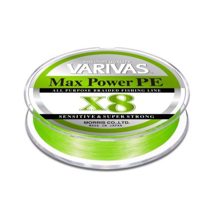 Varivas Max Power PE X8 150m 0.128mm- PE0.6 fonott zsinór