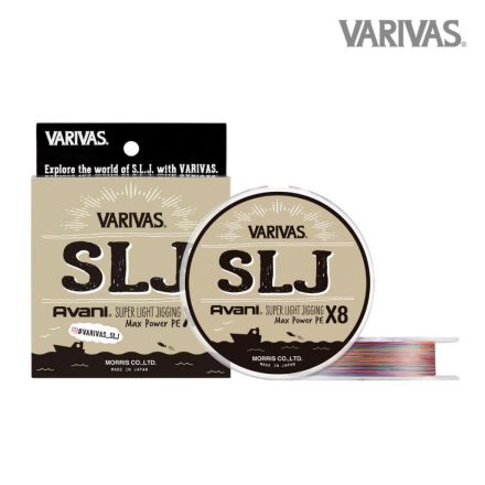 Varivas Avani SLJ Super Light Jigging Max Power PE X8 150m 0,128mm- PE0.6 fonott zsinór