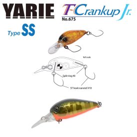   YARIE 675 T-CRANKUP JR TYPE SS 2.8mm 2.1gr C33 Kurokin Yamame MG