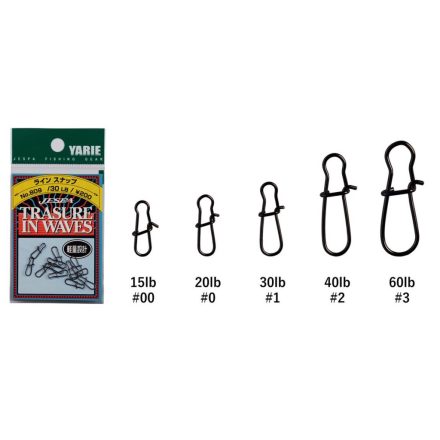 YARIE 809 LINE SNAP BLACK #1 30lb