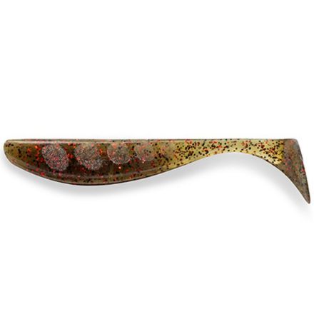Fishup Wizzle Shad 2"/ 51mm – 045 Green pumpkin red black