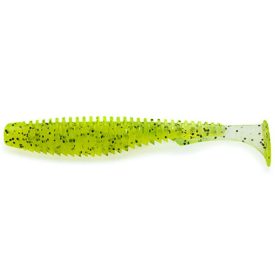 Fishup U- Shad 2,5"  #055 - Chartreuse/black