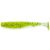 Fishup U- Shad 3" #055 - Chartreuse/black