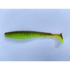 Fishup U- Shad 4"  #204 - Green pumpkin/chartreuse