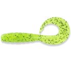 Fishup Mighty Grub 3,5"/ 89mm – #055 - CHARTREUSE/BLACK