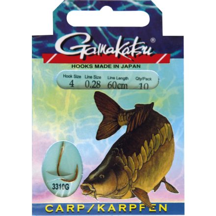 Gamakatsu Carp előkötött horog #4
