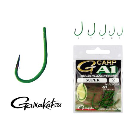Gamakatsu A1 Carp Green Super – #8 