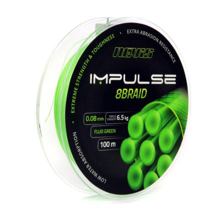 Nevis Impulse 8Braid 100m 0.12mm fonott zsinór