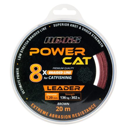 Nevis Powercat X8 20m 1.20mm fonott előkezsinór