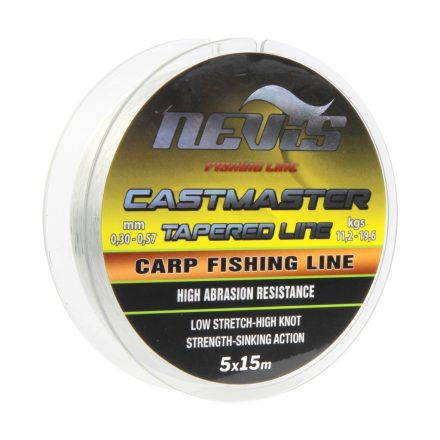 Nevis Castmaster felvastagodó előkezsinór 5x15m 0.26-0.57mm