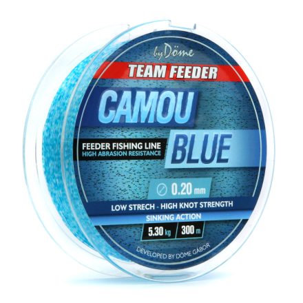 By Döme Team Feeder Camou Blue 300m 0.25mm monofil zsinór